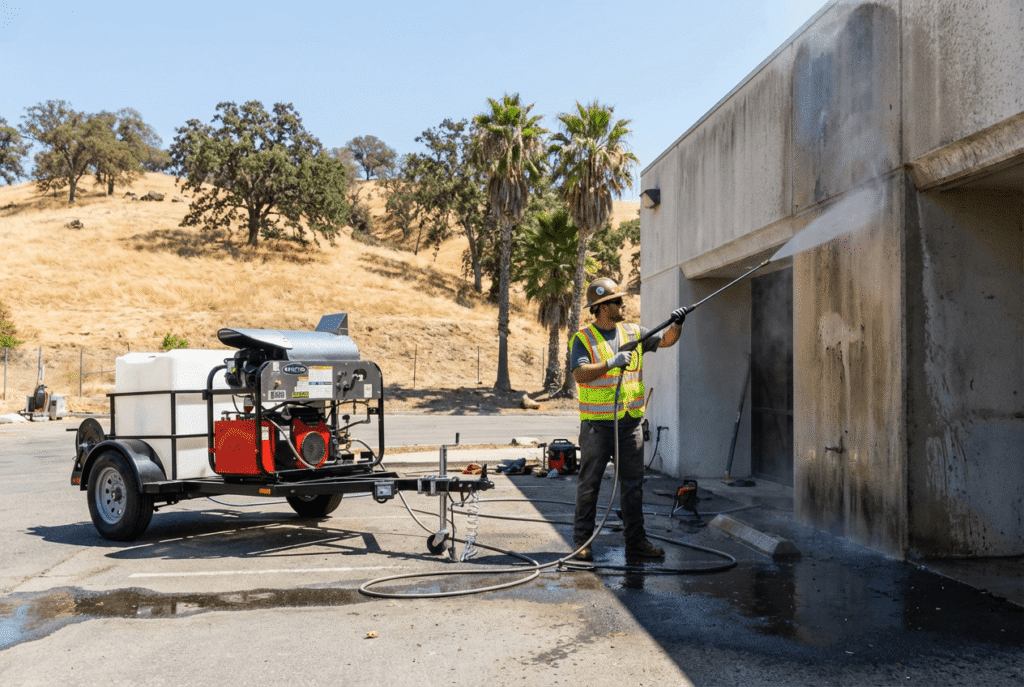 In practical terms, this means jobs that would require heavy chemical pre-treatment, long dwell times, and multiple passes with a cold water machine can be handled in a single hot water pass. Fewer chemicals, less time, better results. That's a margin improvement on every single job you do.