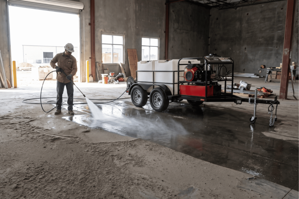 Construction Site Pressure Washer Applications