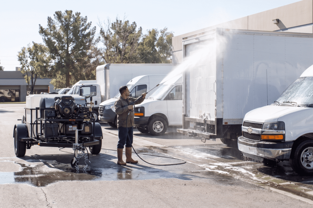 A Complete Starting Point for Mobile Fleet Washing